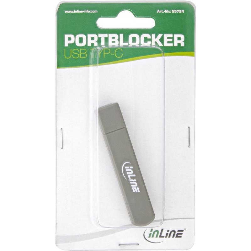 InLine USB Type-C port blocker stick 6 port blockers included