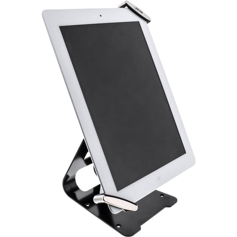 InLine Universal Tablet locking Stand for 7-10 1 with key lock Cable Dia 4 4mm x 1 5m