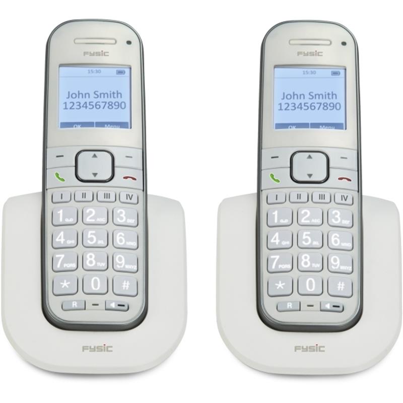 FX-9000 Fysic Big Button Senioren DECT-telefoon Duo White
