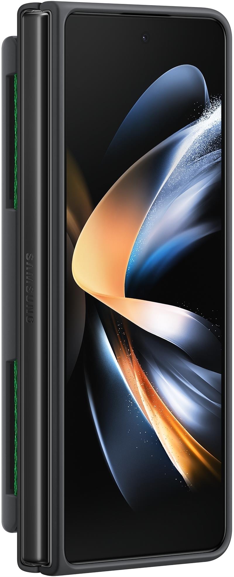  Samsung Silicone Cover with Strap Galaxy Z Fold4 Black