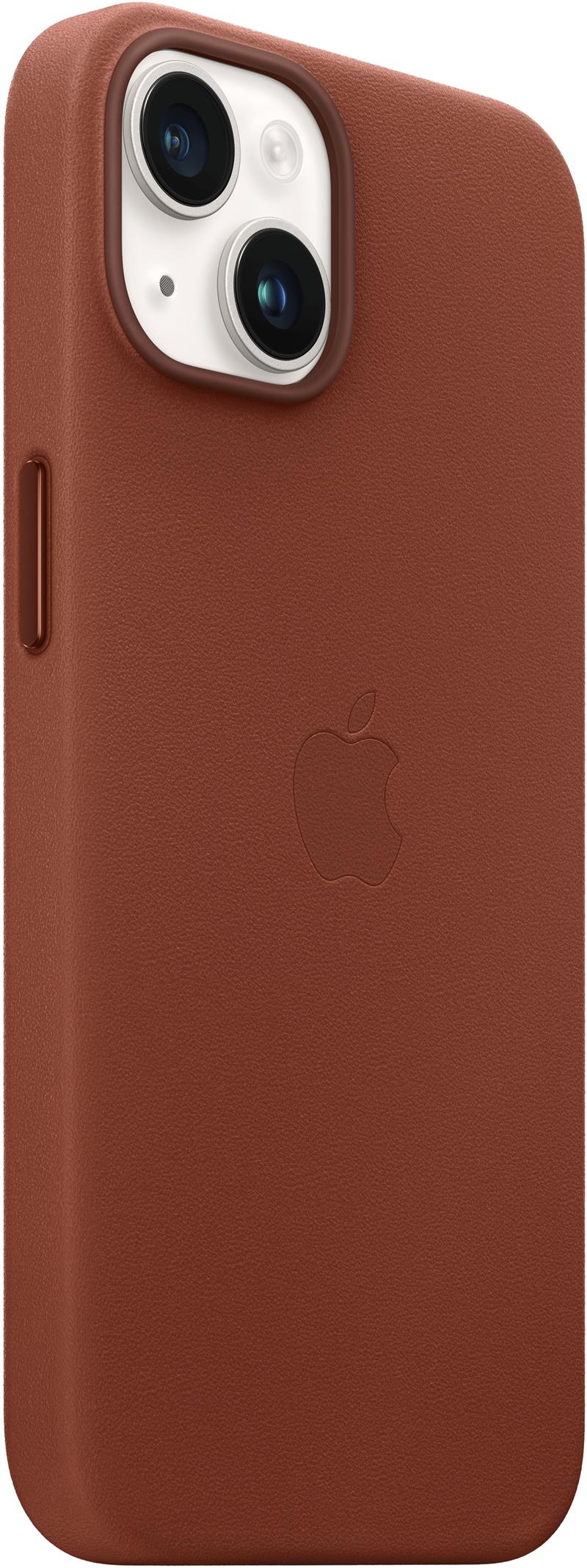  Apple Leather Case with MagSafe iPhone 14 Umber
