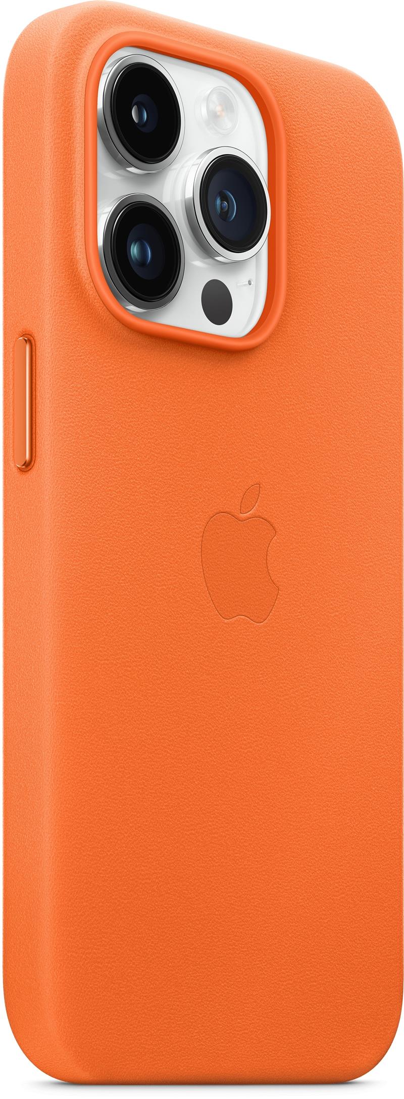  Apple Leather Case with MagSafe iPhone 14 Pro Max Orange