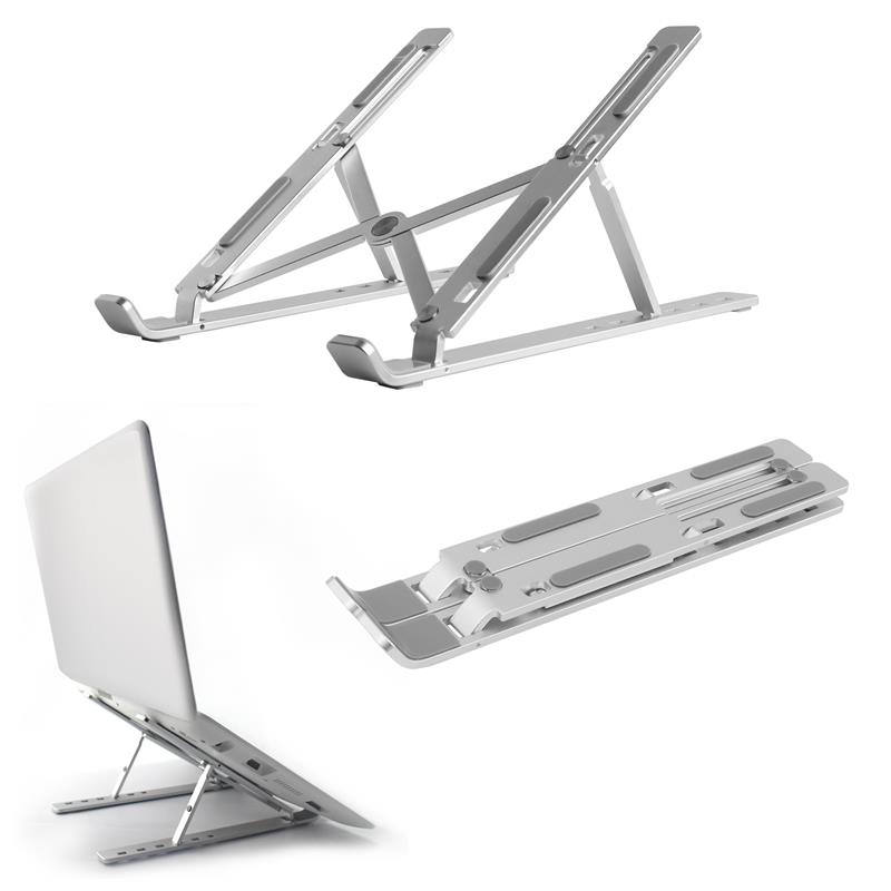 Mobilize Aluminium Laptop Stand up to 17 3 inch Silver