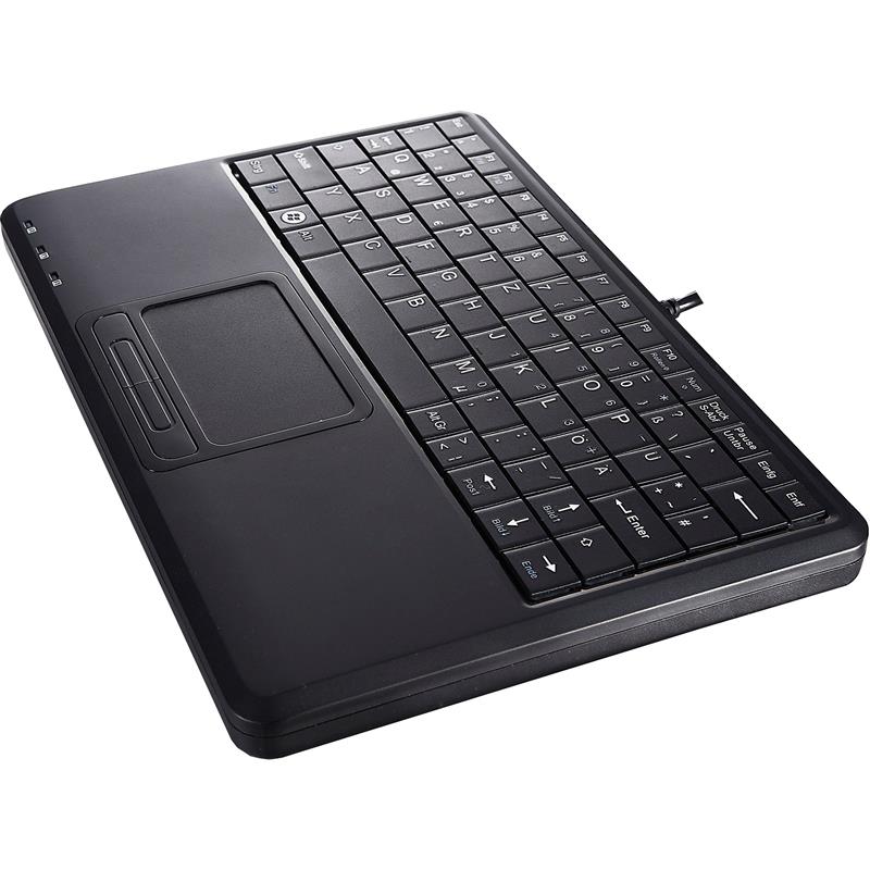 Perixx PERIBOARD-510 H PLUS US mini USB keyboard touchpad hub black