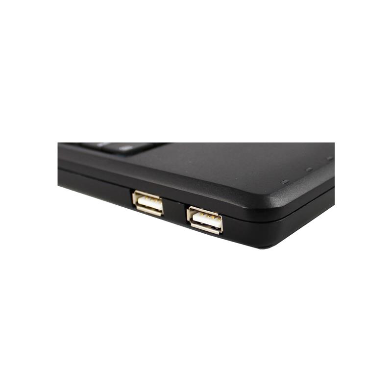 Perixx PERIBOARD-510 H PLUS US mini USB keyboard touchpad hub black