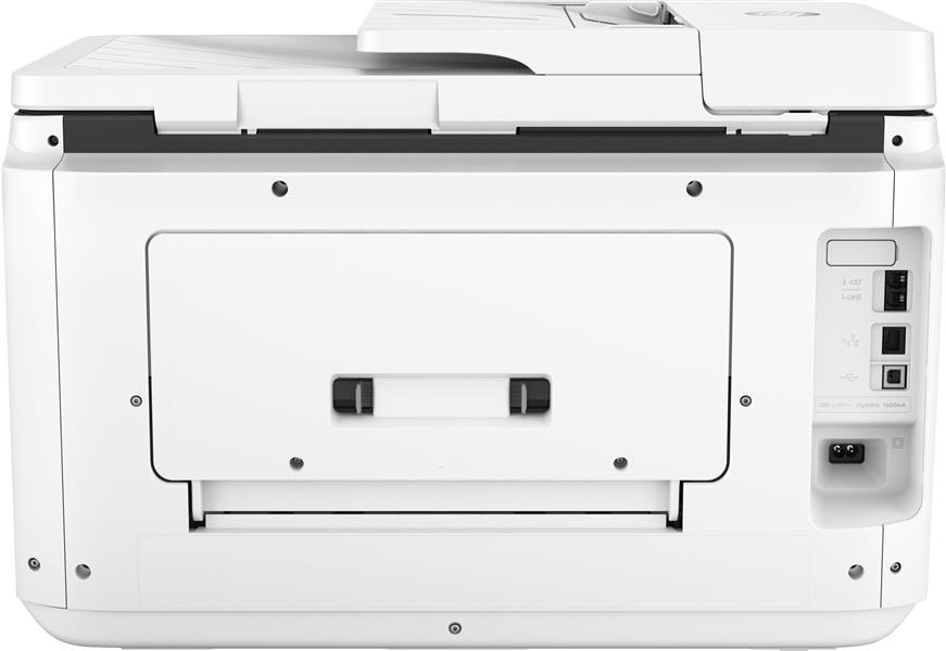 HP OfficeJet Pro 7730 breedformaat All-in-One printer, Printen, kopiëren, scannen, faxen, Invoer voor 35 vel; Printen via USB-poort aan voorzijde; Dub