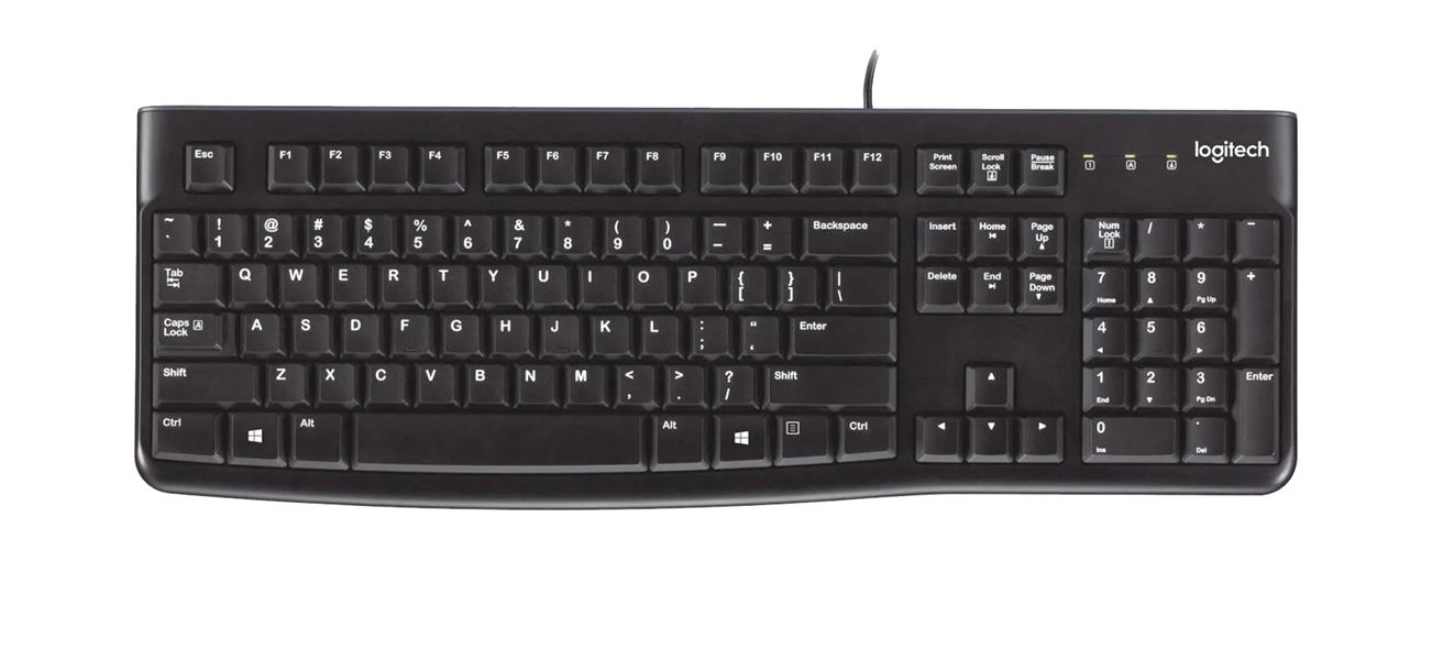 Logitech K120 toetsenbord USB AZERTY Frans Zwart