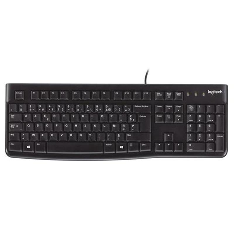 Logitech K120 toetsenbord USB AZERTY Belgisch Zwart