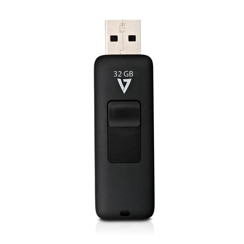 V7 VF232GAR-3E USB flash drive 32 GB USB Type-A 2.0 Zwart