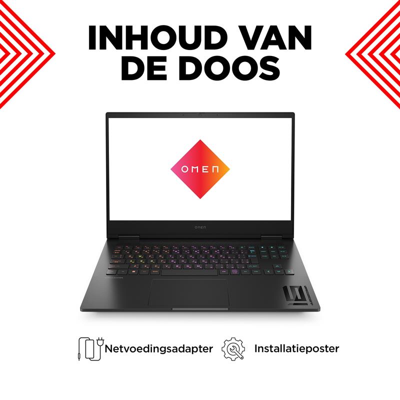 HP OMEN 16-xf0075nd AMD Ryzen™ 9 7940HS Laptop 40,9 cm (16.1"") Quad HD 32 GB DDR5-SDRAM 1 TB SSD NVIDIA GeForce RTX 4070 Wi-Fi 6E (802.11ax) Windows 
