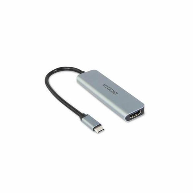 DICOTA USB-C 5-in-1 Video Hub 4K PD 100W