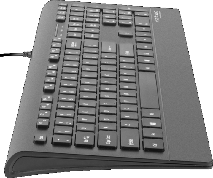Natec Barracuda - Toetsenbord - Slim Design - USB - US Layout - Zwart