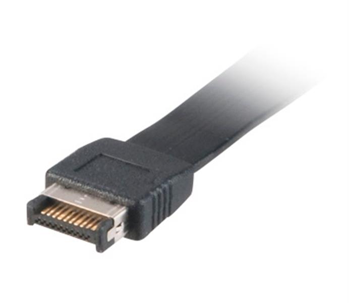Akasa USB 3 1 Gen2 internal adapter cable Interal connector to USB C port with PCI bracket 0 5m *MBM *USBCF