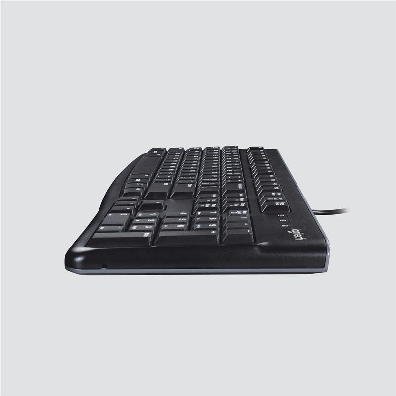 Logitech K120 Corded Keyboard toetsenbord USB QWERTZ Zwitsers Zwart