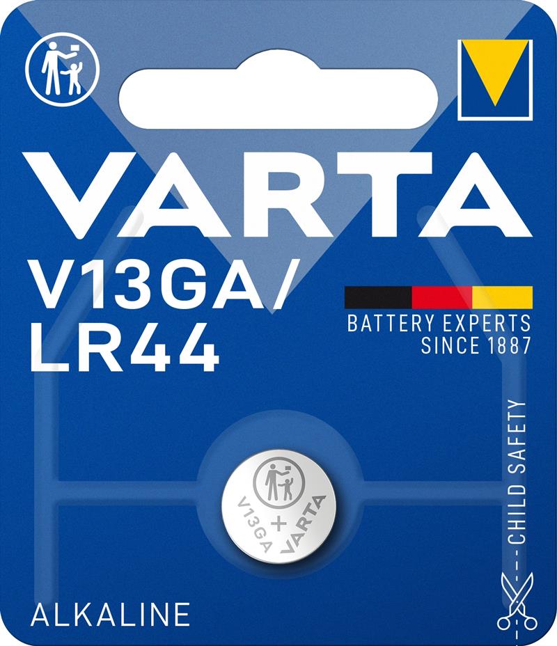 V13GA LR44 Varta Battery Alkaline 1 5V