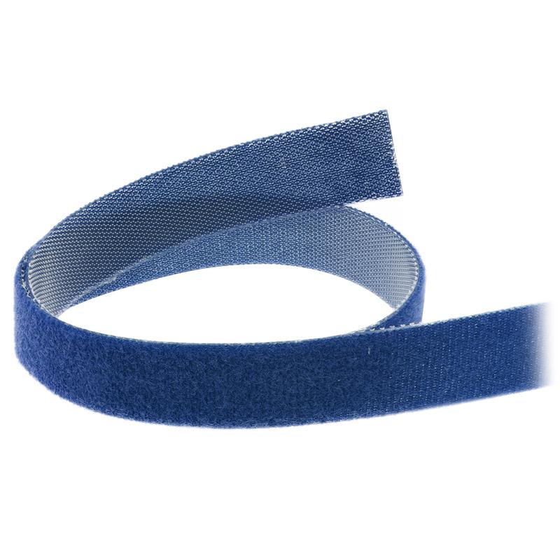 InLine Cable Ties with hook-and-loop fastener Band 16mm blue 10m