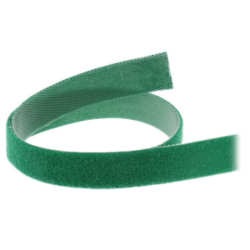 InLine Cable Ties with hook-and-loop fastener Band 16mm green 10m