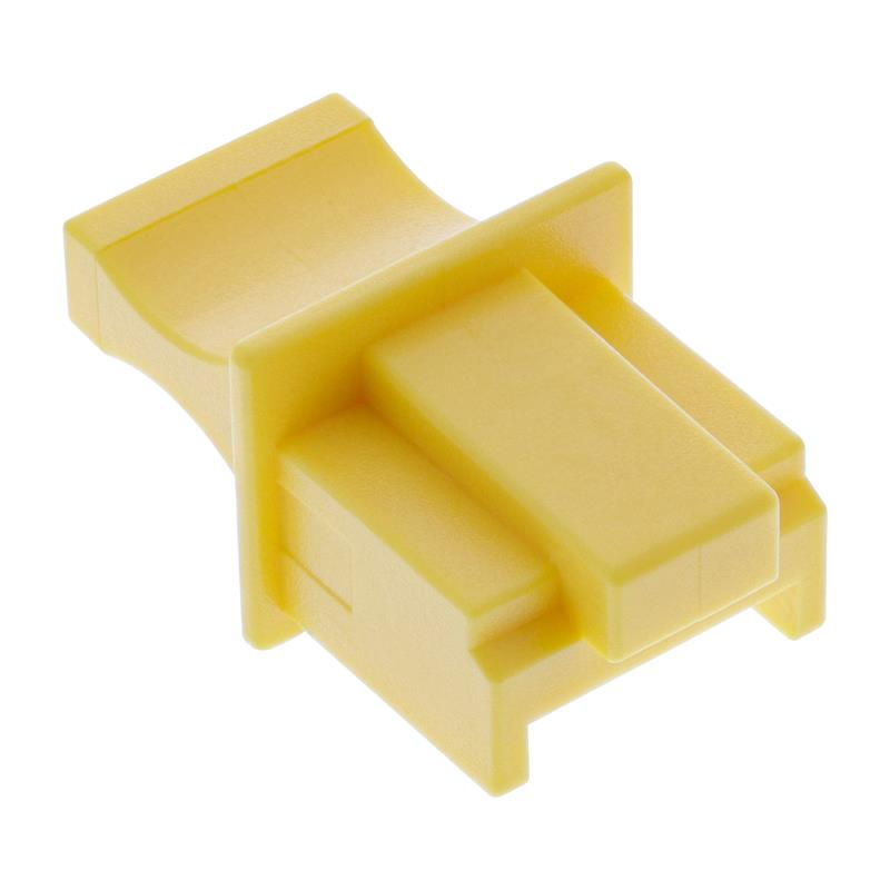 InLine Antistofcover voor RJ45 socket kleur: geel 10 stks blister