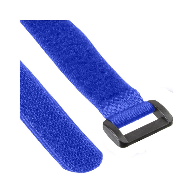 InLine Cable Strips hook-and-loop 20 x 400mm 10 pcs blau