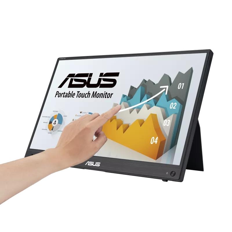 ASUS ZenScreen MB16AMTR computer monitor 39,6 cm (15.6"") 1920 x 1080 Pixels Full HD LCD Touchscreen Zwart