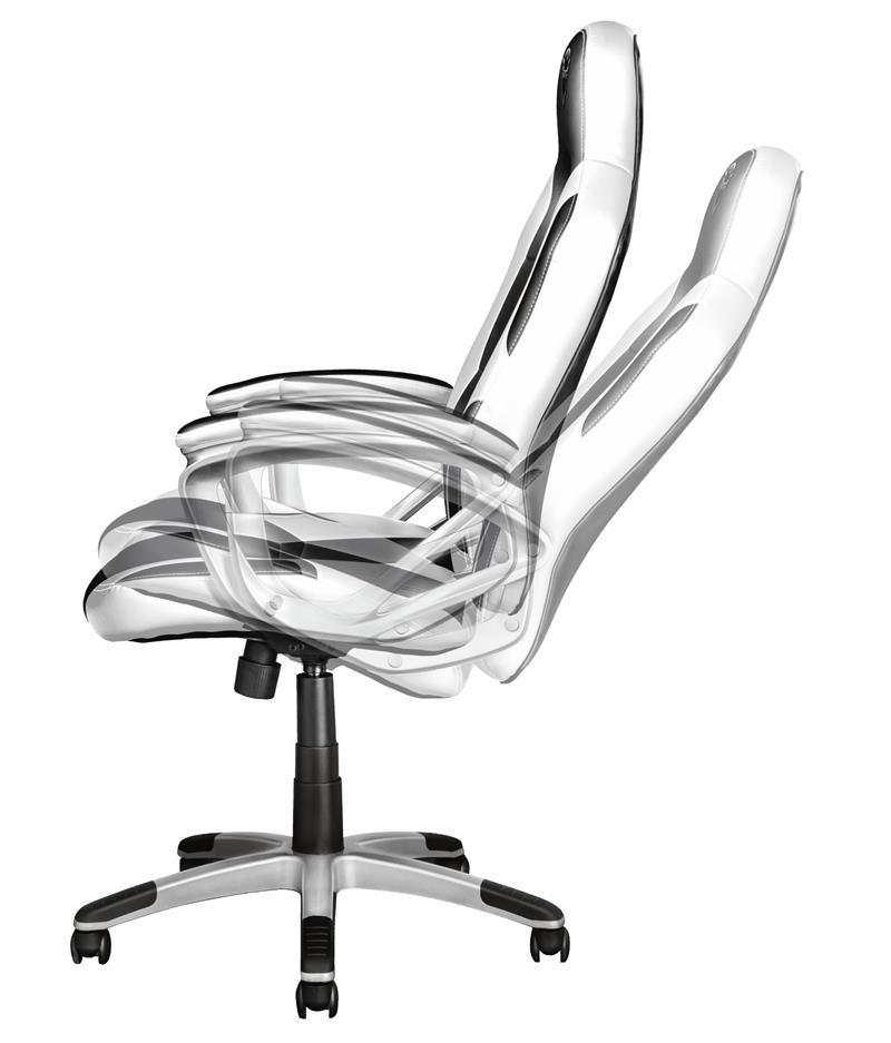 Trust GXT 705 Ryon - Gaming Stoel - Zwart\/Wit