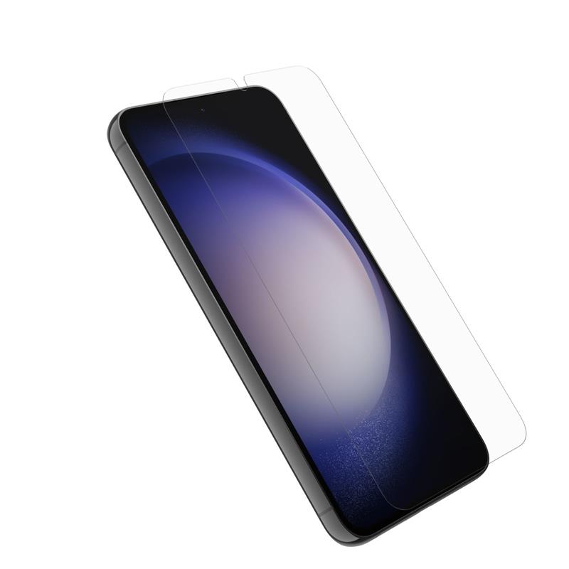 OtterBox Alpha Flex-screenprotector voor Galaxy S23+ , ultrasterke bescherming tegen scheuren en schilfers, breukvast, antimicrobiële bescherming