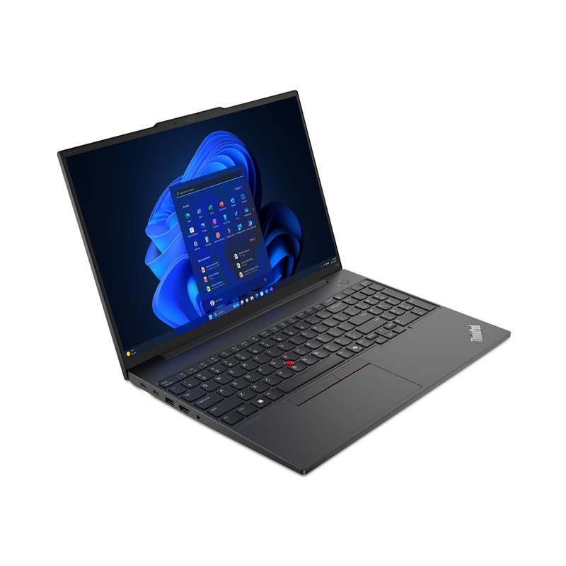 Lenovo ThinkPad E16 AMD Ryzen™ 5 7535HS Laptop 40,6 cm (16"") WUXGA 16 GB DDR5-SDRAM 512 GB SSD Wi-Fi 6E (802.11ax) Windows 11 Pro Zwart