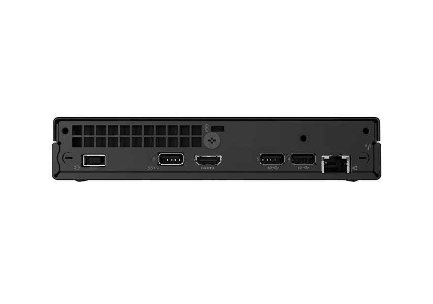 Lenovo ThinkSmart Tiny Kit Intel® Core™ i3 i3-13100T 16 GB DDR4-SDRAM 256 GB SSD Windows 11 IoT Enterprise Mini PC Zwart