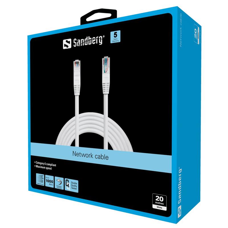 Sandberg Network Cable UTP Cat6 20 m netwerkkabel