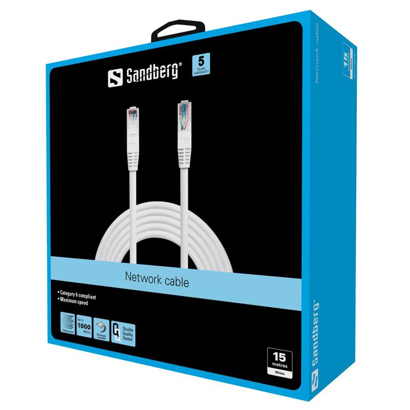 Sandberg Network Cable UTP Cat6 15 m netwerkkabel