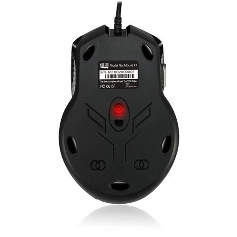 Adesso iMouse X1 muis USB Type-A Optisch 3200 DPI Rechtshandig