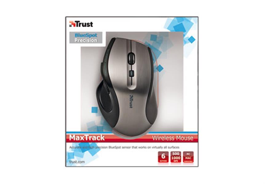 Trust MaxTrack Wireless muis RF Draadloos Optisch 1000 DPI Rechtshandig