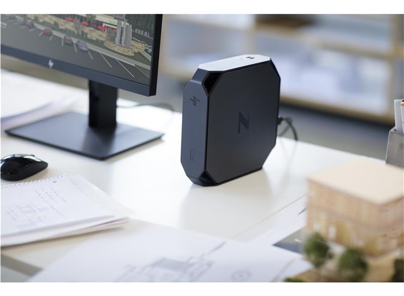 HP Z2 G4 + NVIDIA Quadro P1000 Intel® 8ste generatie Core™ i7 i7-8700 16 GB DDR4-SDRAM 256 GB SSD Zwart Mini PC Workstation
