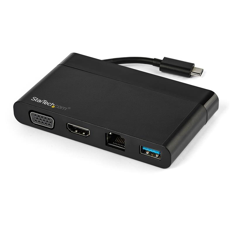 StarTech.com USB-C multiport 4-in-1 adapter met HDMI en VGA 1x USB-A