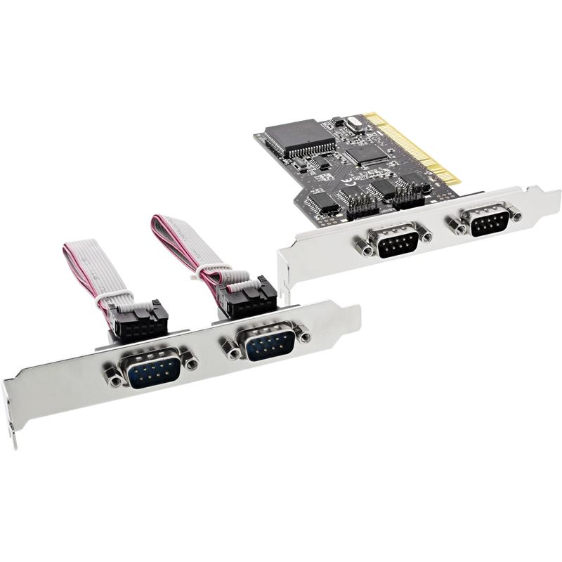 InLine PCI multi I O controller kaart 4-serieel poorten 