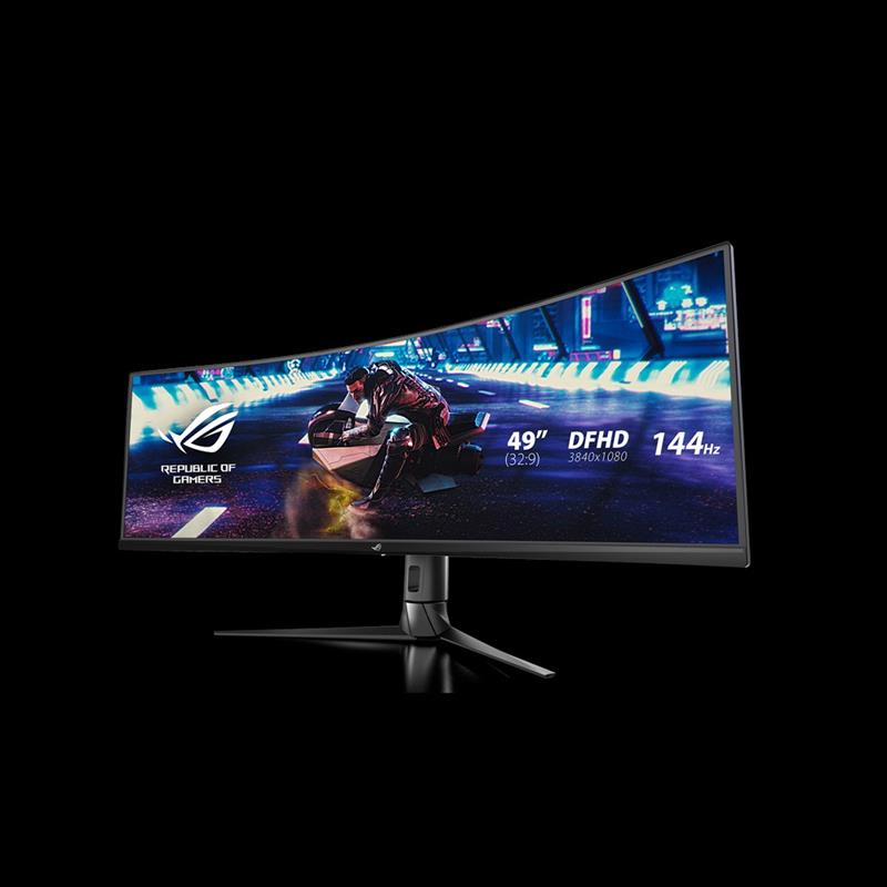 ASUS ROG Strix XG49VQ computer monitor 124,5 cm (49"") 3840 x 1080 Pixels UltraWide Full HD LED Gebogen Zwart