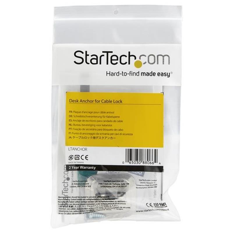 StarTech.com Laptop kabelslot anker staal