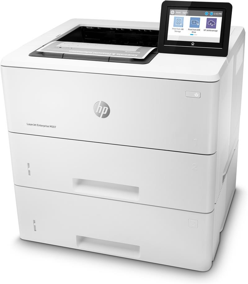 HP LaserJet Enterprise M507x, Zwart-wit, Printer voor Print, Dubbelzijdig printen