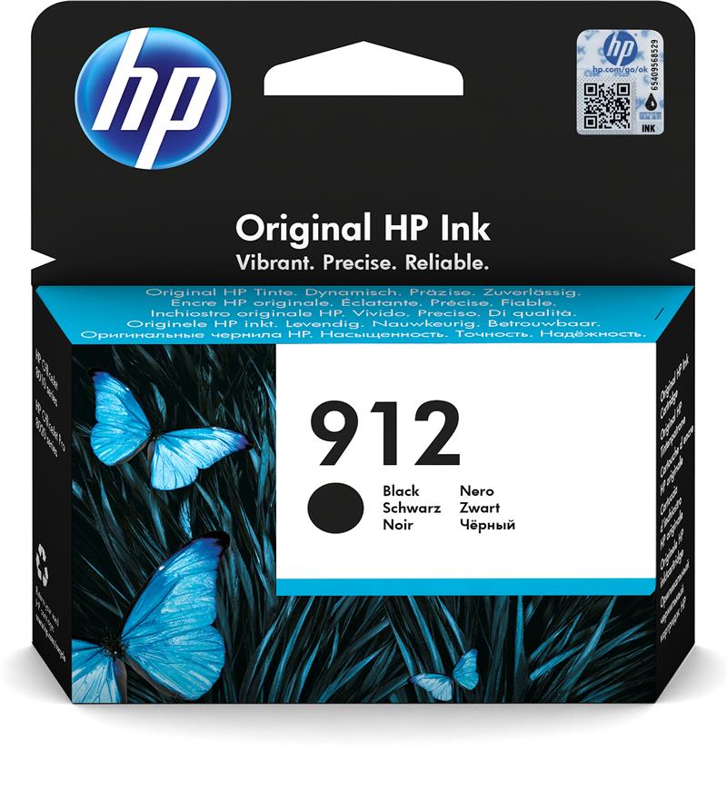 HP 912 Origineel Zwart 1 stuk(s)