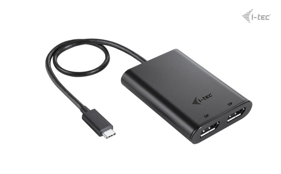 i-tec USB-C Dual 4K/60Hz (single 8K/30Hz) DP Video Adapter