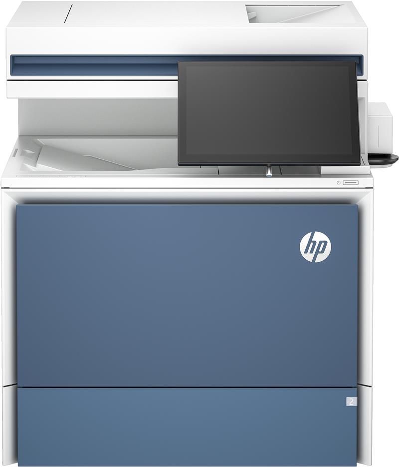 HP Color LaserJet Enterprise Flow MFP 5800zf-printer, Printen, kopiëren, scannen, faxen, Automatische documentinvoer; optionele high-capacity laden; T