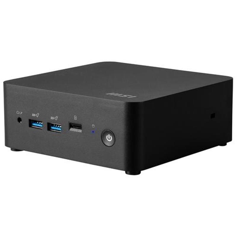 MSI Cubi NUC 1M-003EU Intel Core 3 100U 8 GB DDR5-SDRAM 512 GB SSD Windows 11 Pro Zwart