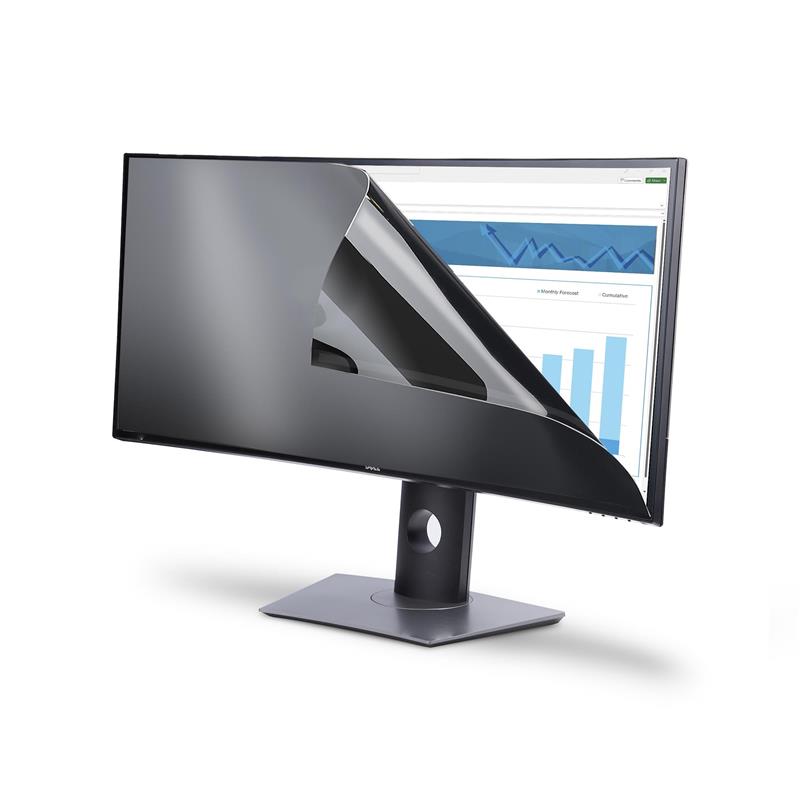 StarTech.com Privacy Filter voor Dell P3424WE Ultra-Wide 21:9 Curved Monitor, Dubbezijdige Filter Mat/Glanzend, Computer Monitor Screen Protector, TAA