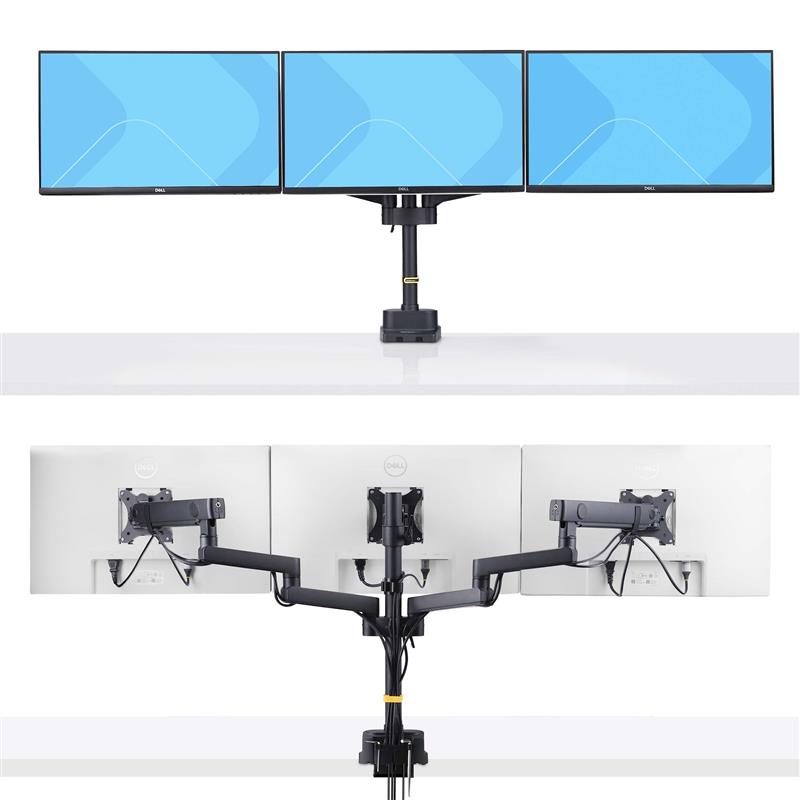 StarTech.com 3MP2AG-MONITOR-ARM flat panel bureau steun 68,6 cm (27"") Zwart