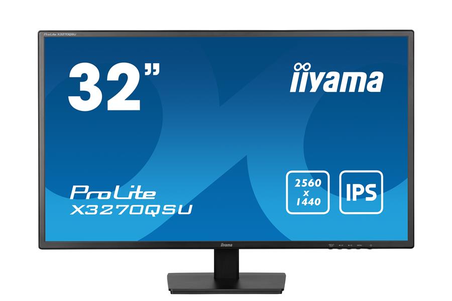 iiyama ProLite X3270QSU-B1 computer monitor 81,3 cm (32"") 2560 x 1440 Pixels Wide Quad HD LED Zwart