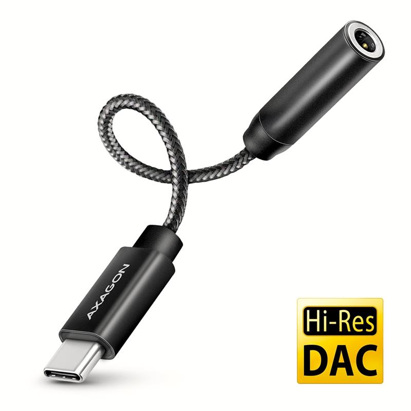 Axagon ADA-HC audio kabel 0,1 m 3.5mm USB Type-C Zwart