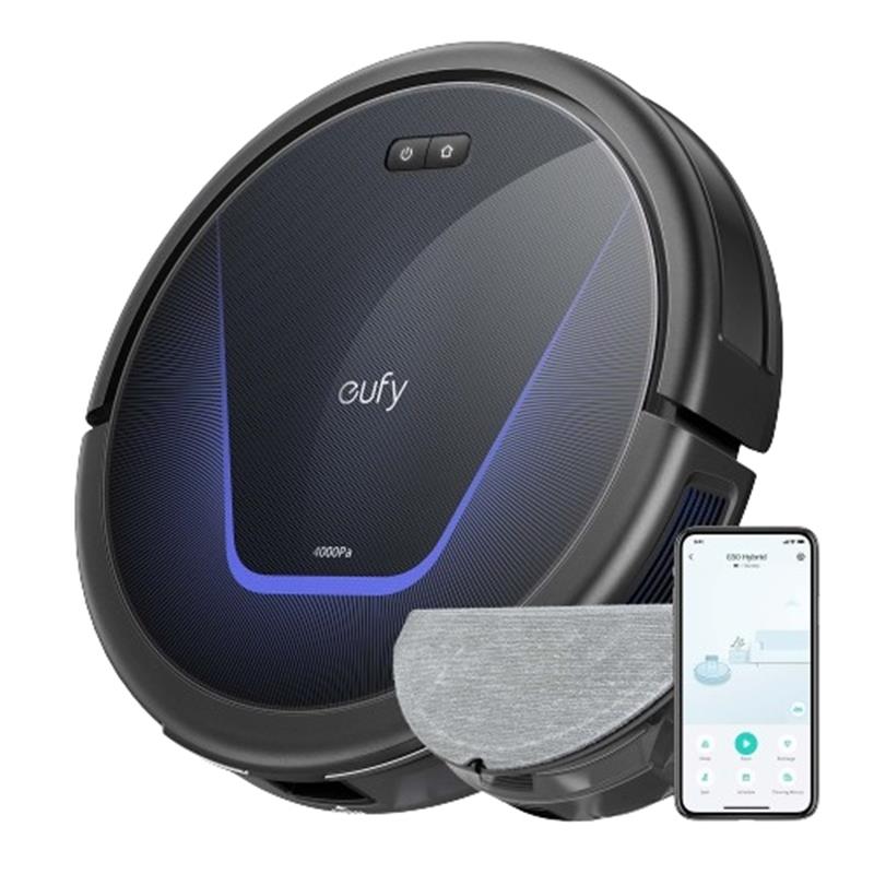 Eufy G50 Hybrid robotstofzuiger 0,4 l Zakloos Zwart