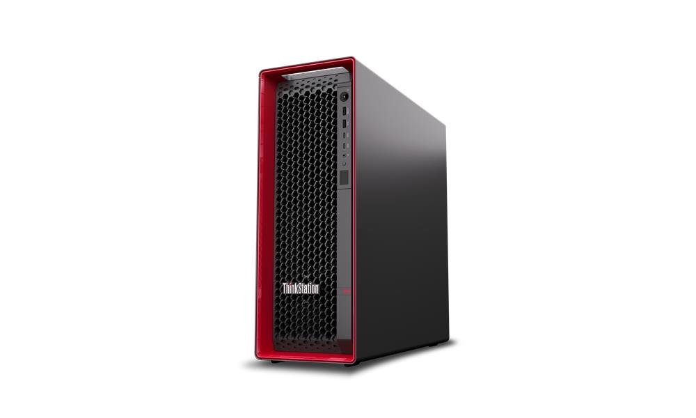 Lenovo ThinkStation P5 Intel® Xeon® W w5-2445 64 GB DDR5-SDRAM 1 TB SSD NVIDIA RTX A4000 Windows 11 Pro for Workstations Tower Workstation Zwart, Rood