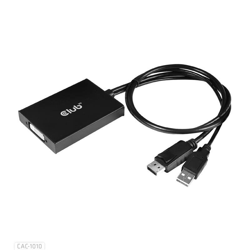 CLUB3D DisplayPort to Dual Link DVI-D HDCP AAN versie Actieve Adapter M/V