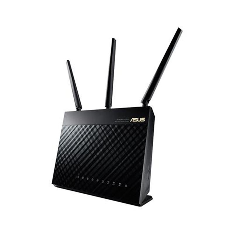ASUS RT-AC68U draadloze router Dual-band (2.4 GHz / 5 GHz) Gigabit Ethernet Zwart